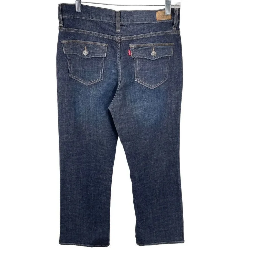 Levi's Womens Bootcut 512 Jeans Perfectly Slimming Denim Stretch Blue 12 Medium